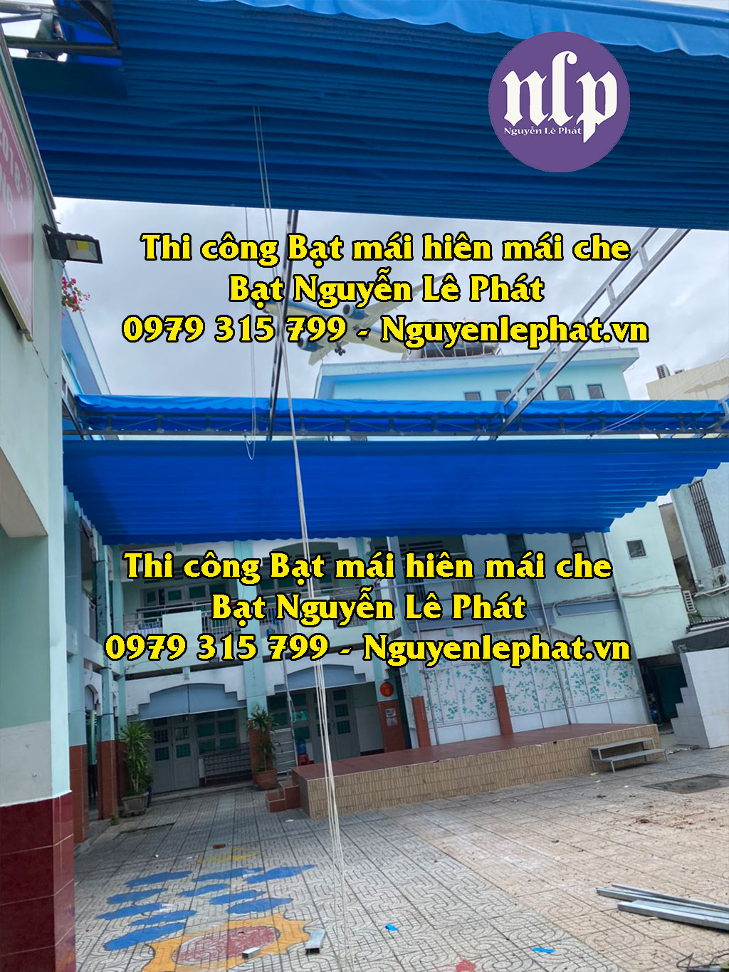 Thi Công Lắp Đặt Mái Hiên Di Động, Mái Xếp Lượn Sóng ở Hà Nội