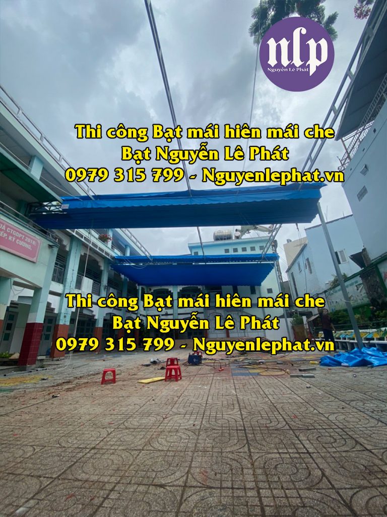 Báo giá mái xếp, bạt xếp bạt kéo lùa lượn sóng di động