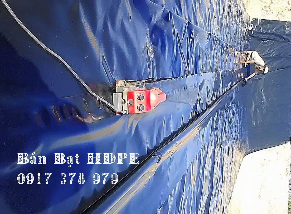 Bạt Lót Ao Hồ Nuôi Tôm Cá Tại Cần Giờ, Cần Giuộc TPHCM, Bạt HDPE Giá Rẻ Máy Hàn Bạt HDPE Hồ Tôm, báo giá máy hàn bạt hdpe tphcm