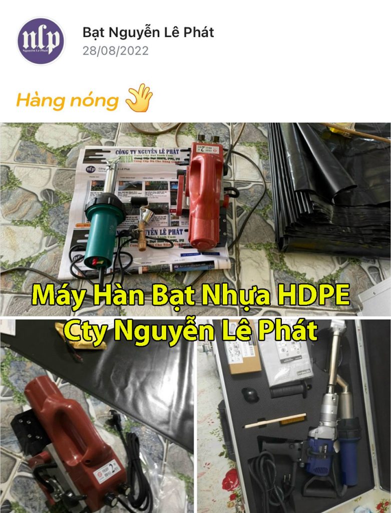 Máy hàn bạt nhựa HDPE