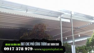 Thi Công Lắp Đặt Mái Hiên Di Động, Mái Xếp Lượn Sóng ở Hà Nội