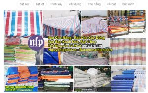 Bạt che phủ xây dựng Bình Dương Giá Rẻ, Bạt 3 sọc che công trình