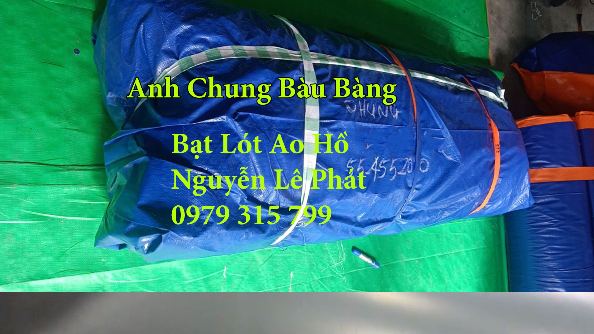 Bạt làm bể chứa nước tưới cây Bàu Bàng Bạt làm bể chứa nước tưới cây Bàu Bàng