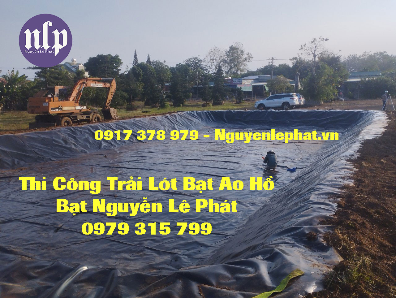 Thi công bạt lót ao hồ Kon Tum Đủ chuẩn DEM Thi công bạt lót ao hồ Kon Tum Đủ chuẩn DEM