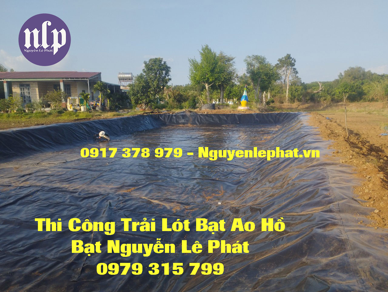 bạt HDPE cho hồ chứa nước tưới tại Bến Cát