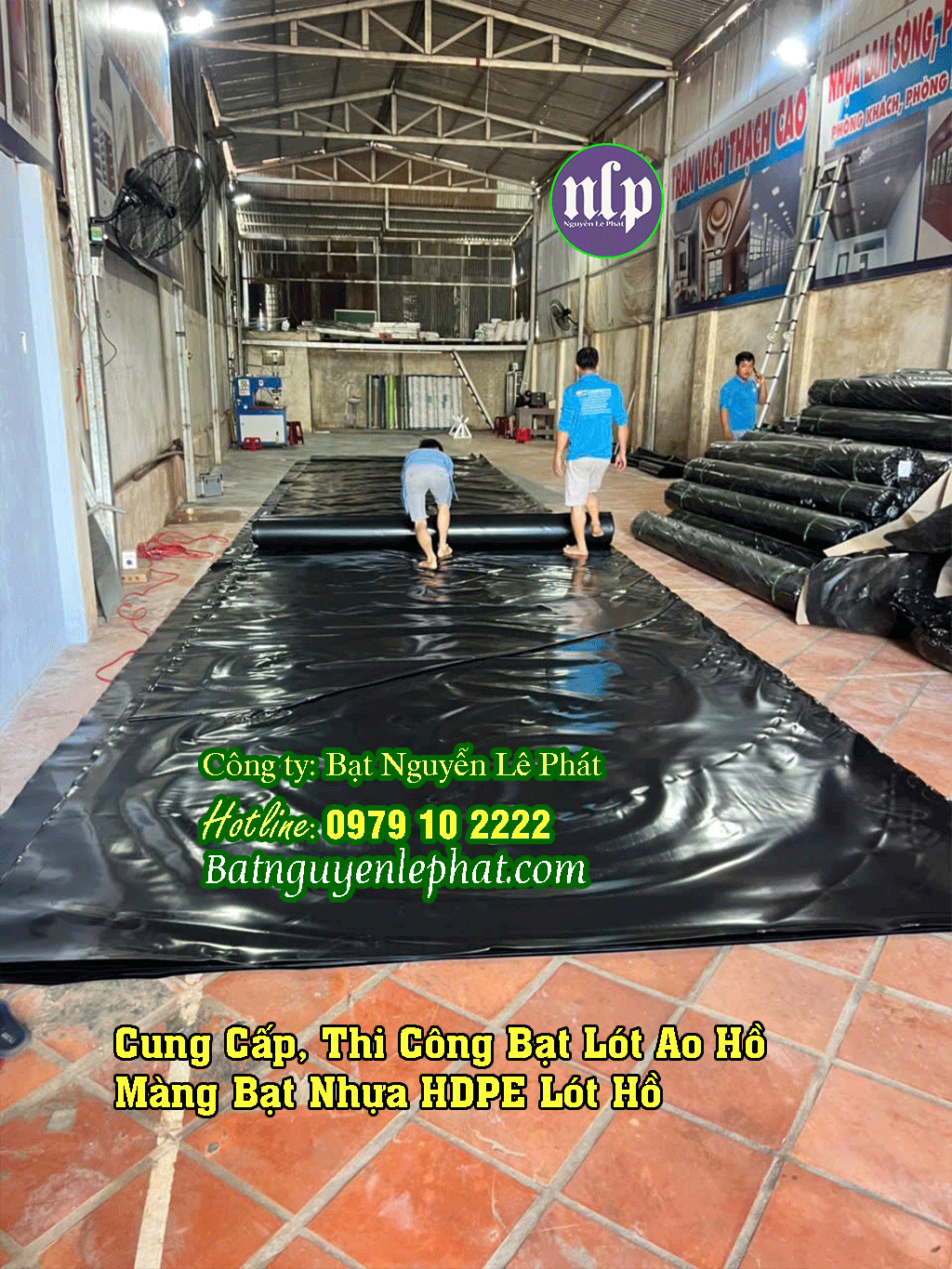 Cung cấp bạt lót hồ chứa nước đủ chuẩn DEM tại Bàu Bàng