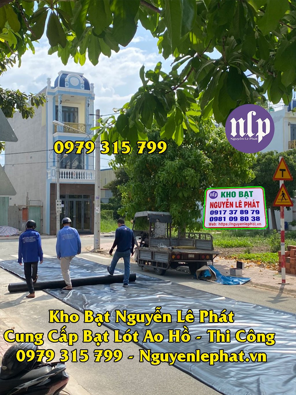 Bạt lót hồ nuôi tôm Bình Thuận