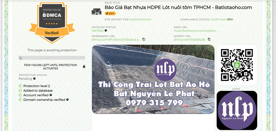 Bạt lót hồ tom TPHCM