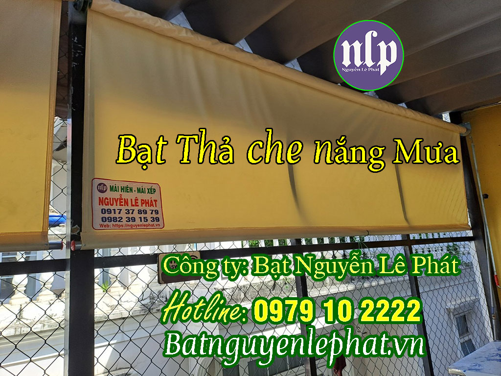 Bạt Mái Thả Che Nắng Mưa Tự Cuốn Hà Tĩnh