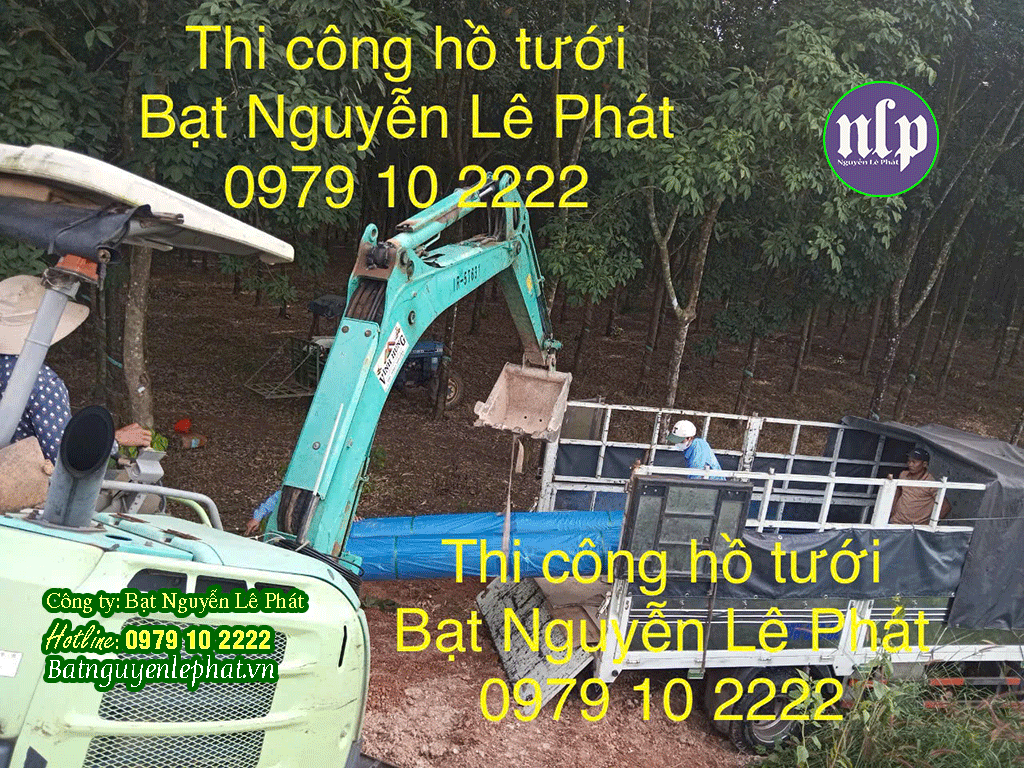 Hình Ảnh Thi Công Bạt Lót Ao Hồ HDPE Tại Vĩnh Long