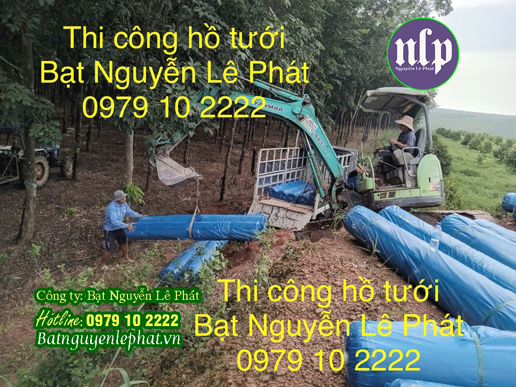 Hình Ảnh Thi Công Bạt Lót Ao Hồ HDPE Tại Vĩnh Long