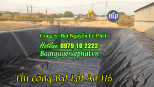 Bạt Lót Hồ Chứa Nước Tưới Cây Sử Dụng Tại Hớn Quản, Bình Phước