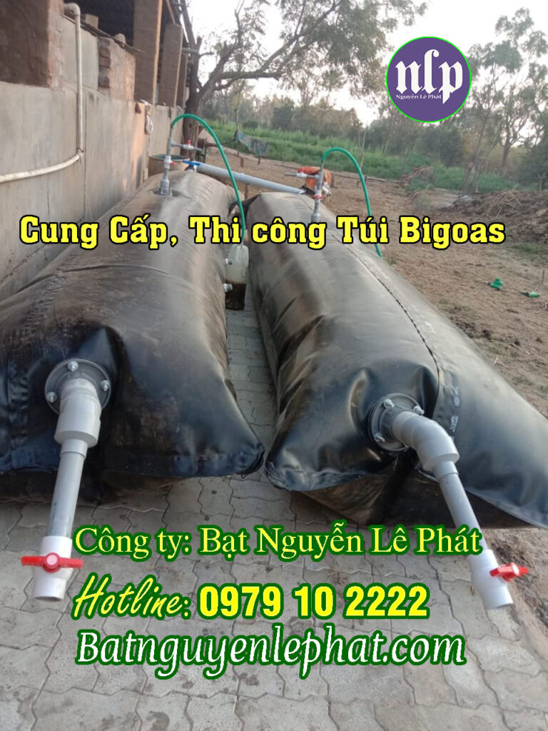 Thi công túi chứa khí Bigoas trang trại tại Đức Linh, Bình Thuận