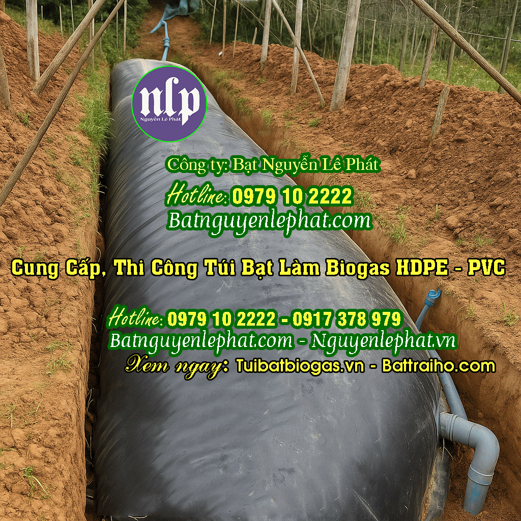 Thi công túi bạt biogas Cung Cấp Thi Công Túi Bạt Biogas tại Hòa Bình