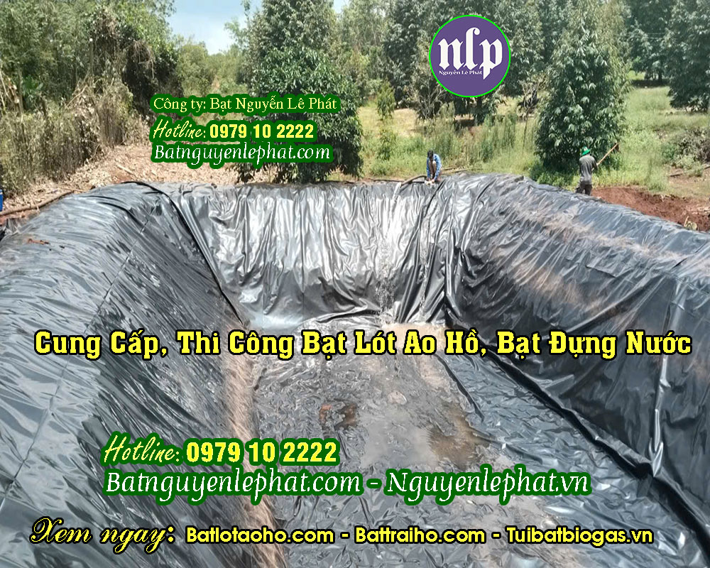 Bạt Lót Hồ HDPE tại Bến Cát