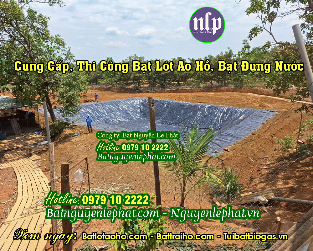 Bạt lót hồ chứa nước HDPE Đức Liễu Bạt lót hồ chứa nước HDPE Đức Liễu