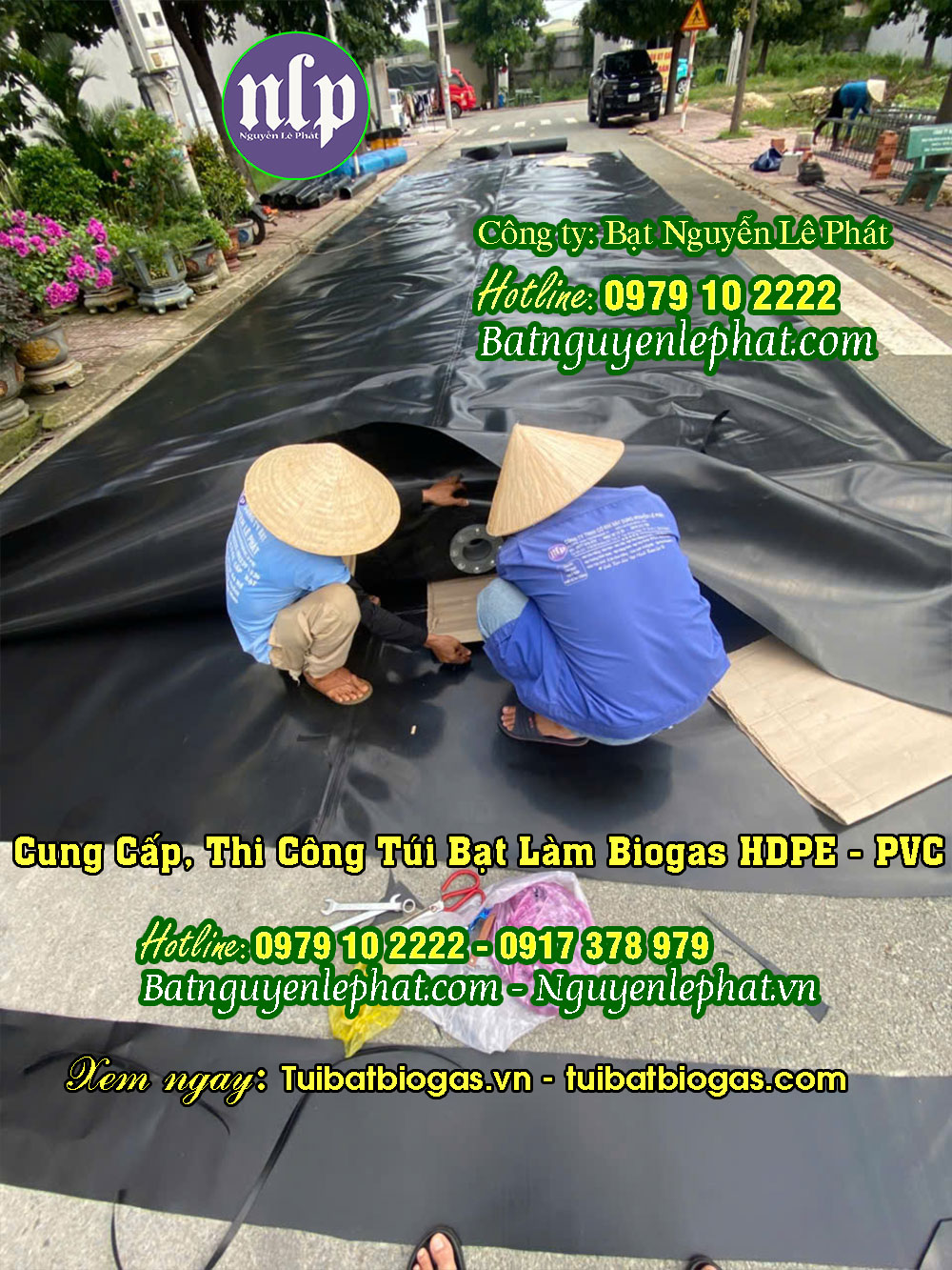 Túi đựng khí biogas chăn nuôi Túi đựng khí biogas chăn nuôi